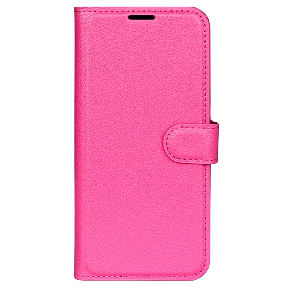 Litchi könyv tok Samsung Galaxy S24-hez - rózsaszínű