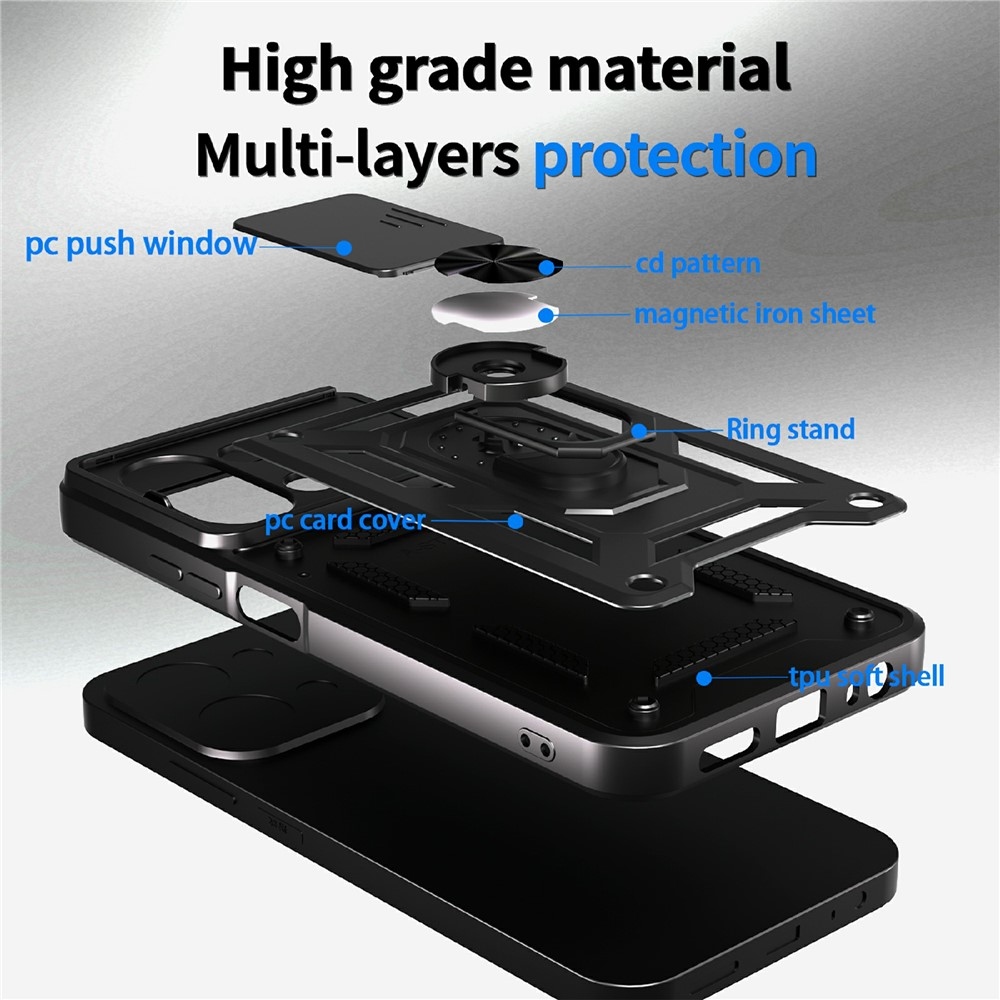 Csúszásálló borítás a Xiaomi Redmi 15C 4G/5G (173mm) készülékhez - fekete