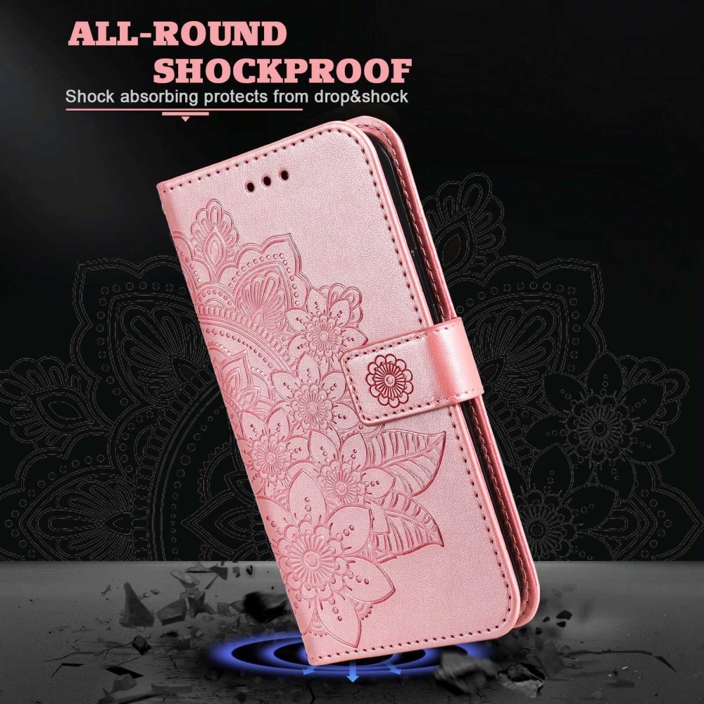Mandala könyv tok Oppo Find X5 Lite-hoz - rózsaarany