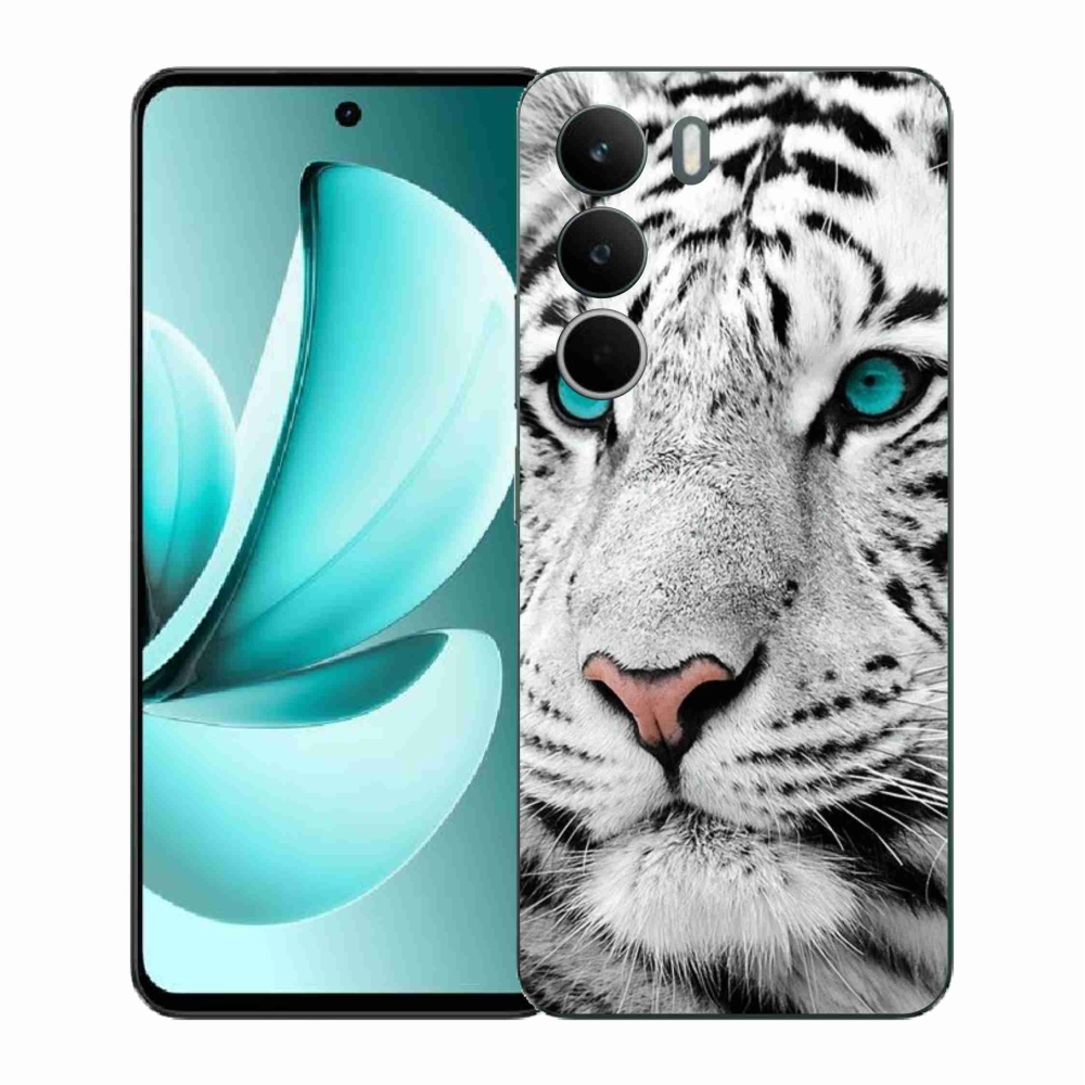 Gél borítás mmCase a Realme C71 készülékhez - fehér tigris