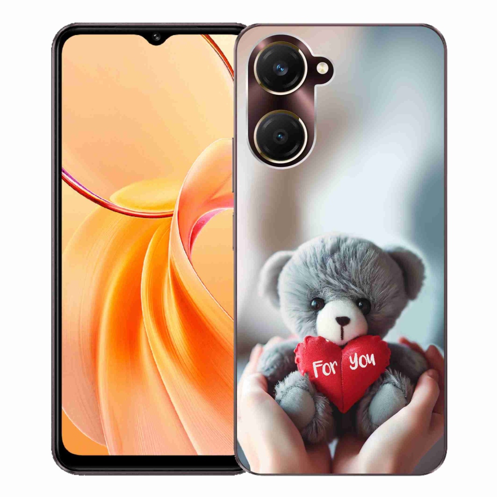 Gél borító mmCase a Vivo Y28s 5G-hez - mackó a szerelmeseknek