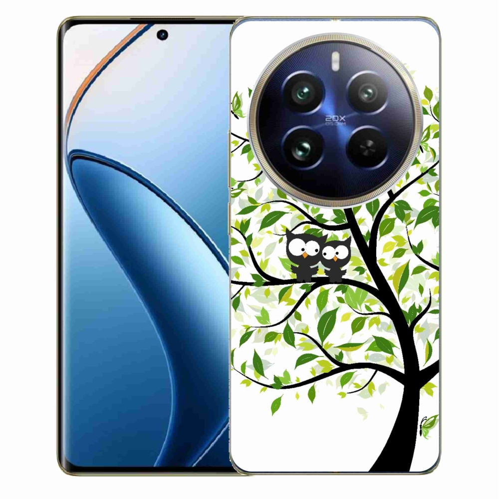 Zselés borítás mmCase a Realme 12 Pro 5G/12 Pro+ 5G számára - baglyok a fán