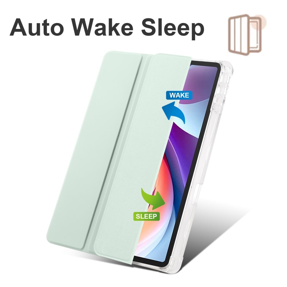 Ügyes záródó tok Lenovo Tab M11/Tab K11 - világoszöld
