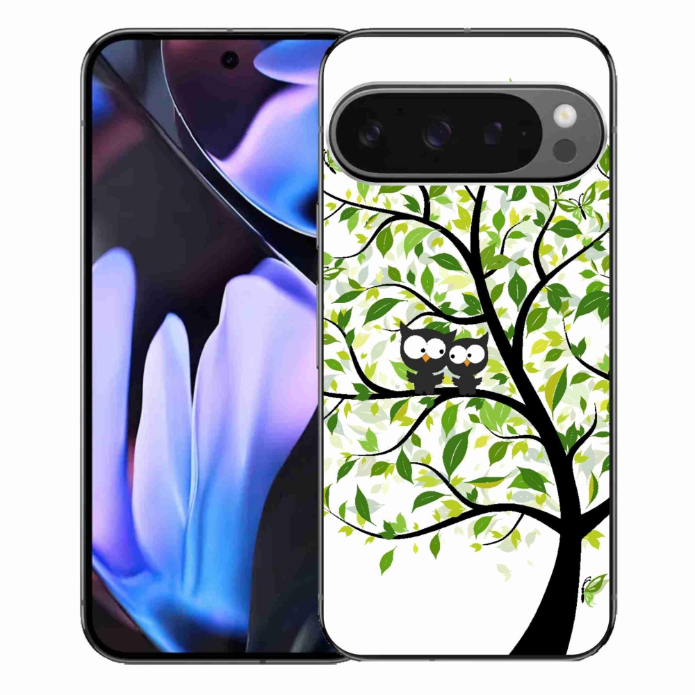 Zselés borítás mmCase a Google Pixel 9 Pro XL számára - baglyok a fán