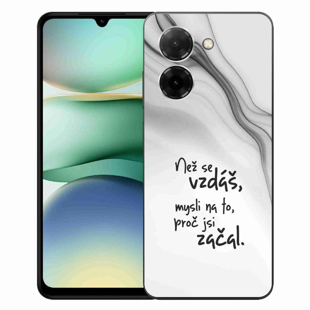 Gél borítás mmCase a Xiaomi Redmi A5 (171.7x77.8x8.3mm) - idézet 2 fehér háttérrel