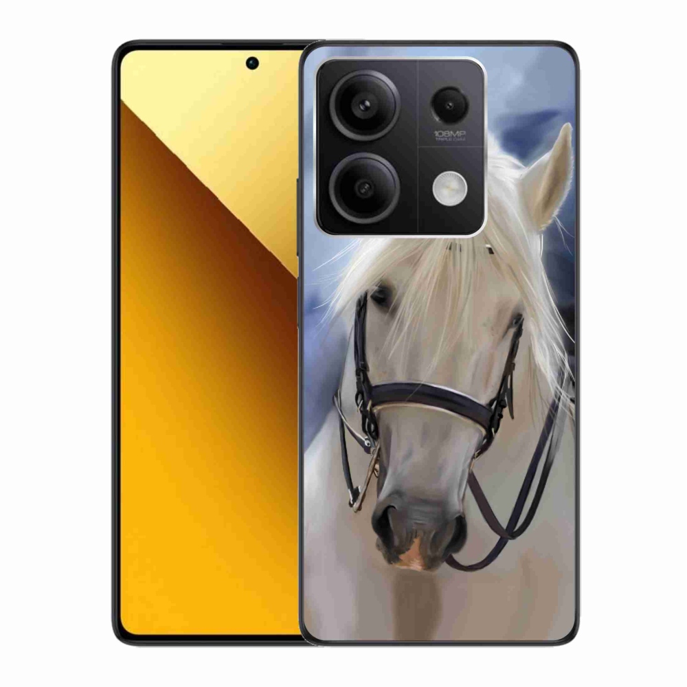 Gél borítás mmCase a Xiaomi Redmi Note 13 5G-hez - fehér ló
