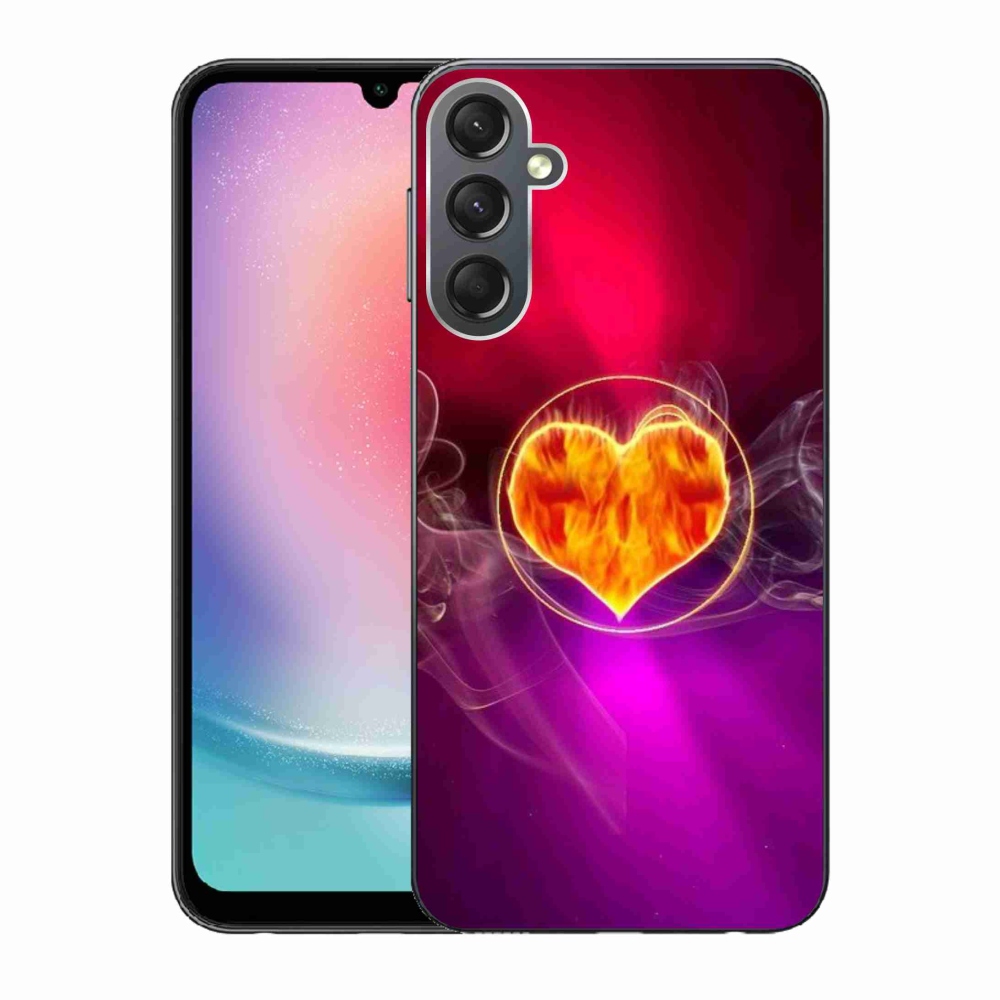 Gél borítás mmCase Samsung Galaxy A24 készülékhez - tüzes szív