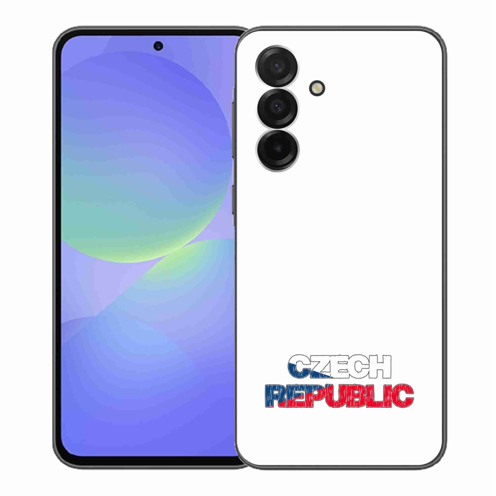 Gél borítás mmCase Samsung Galaxy A36 5G - Csehország fehér háttérrel