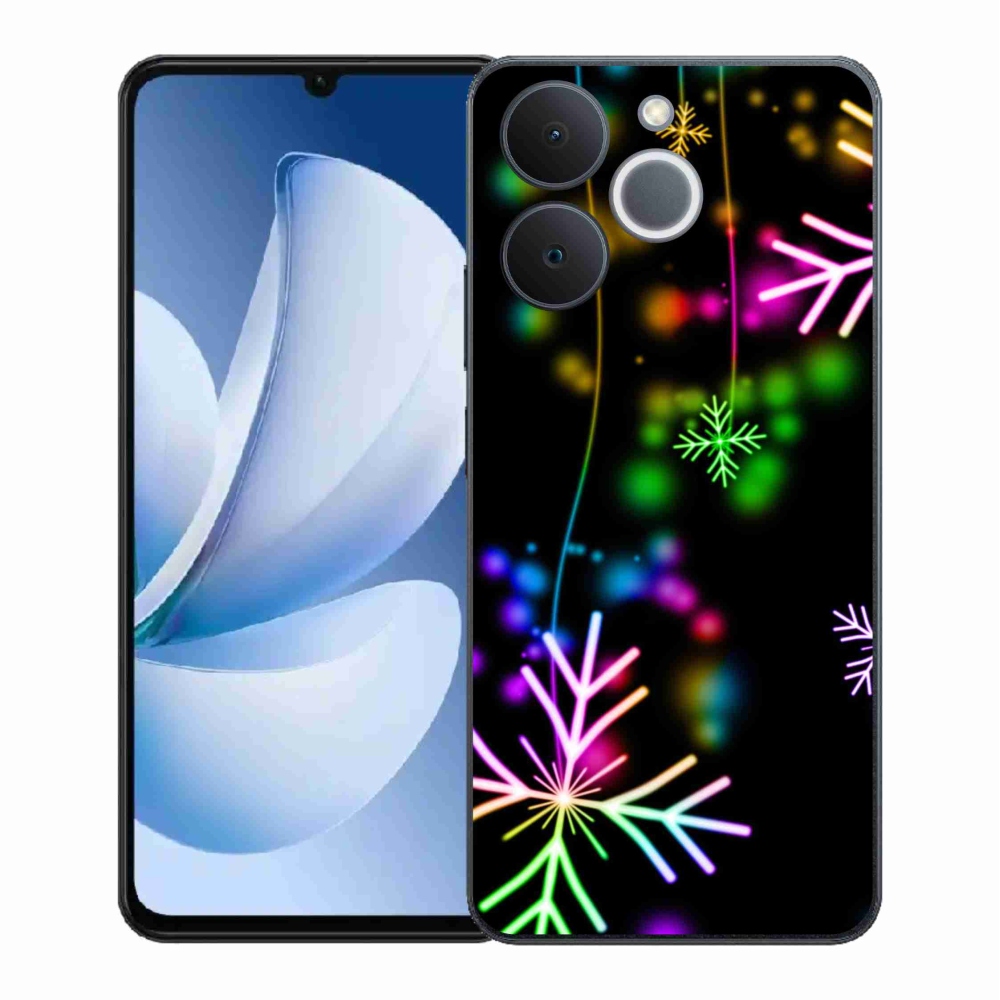 Zselés borítás mmCase a Realme Note 70T készülékhez - színes pelyhekkel
