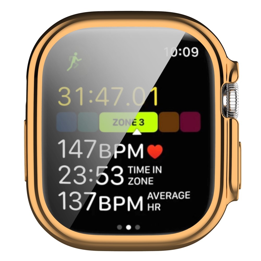 Puha, felpattintható zselés védőtok Apple Watch Ultra/Ultra 2 49 mm-es órához - rózsaarany