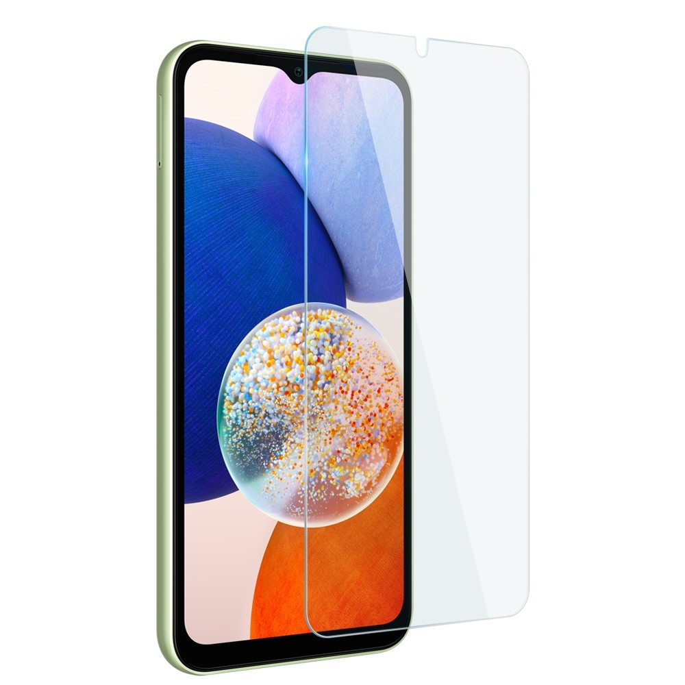 NORTHJO átlátszó zselés tok + edzett üveg Samsung Galaxy A14 4G/5G - átlátszó