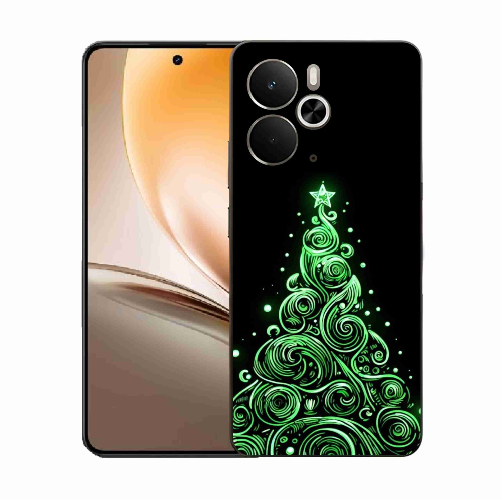 Gél borítás mmCase a Realme 14 5G-hez - neon karácsonyfa 3