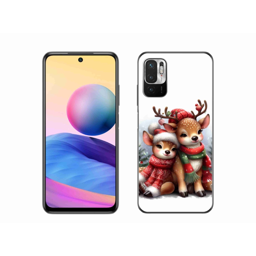 Gél borítás mmCase a Xiaomi Poco M3 Pro/5G számára - karácsonyi rénszarvas