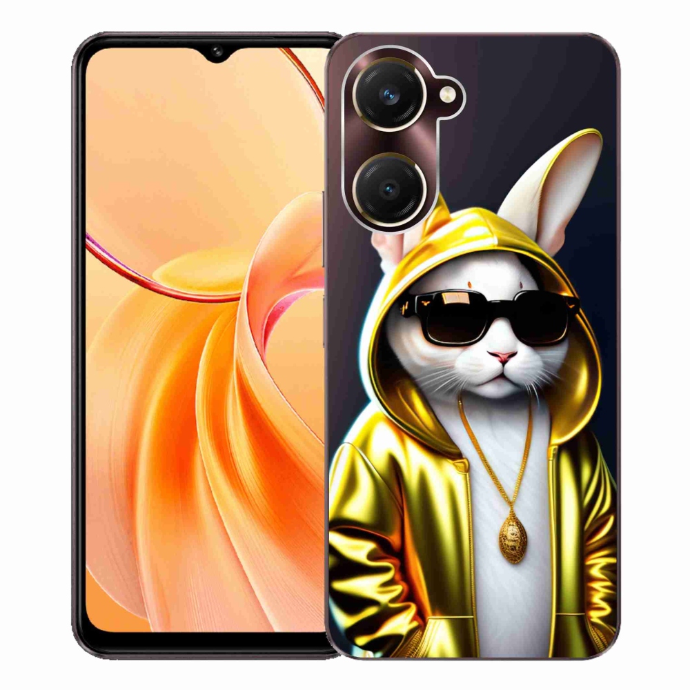 Zselés borítás mmCase a Vivo Y28s 5G-hez - cat boss