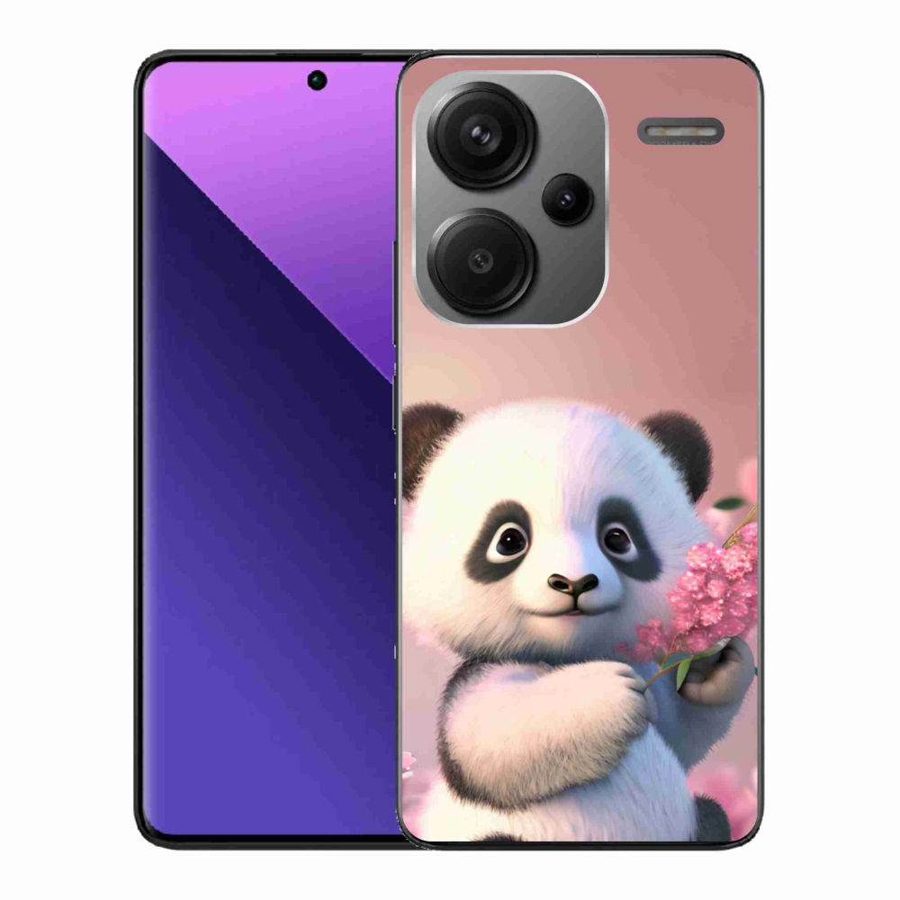 Gél borítás mmCase a Xiaomi Redmi Note 13 Pro+ 5G számára - aranyos panda