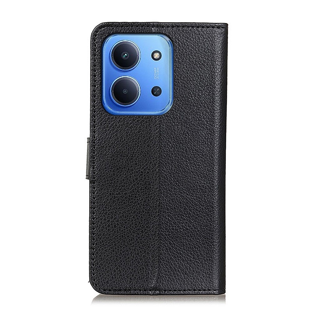Litchie könyvtáska Xiaomi Redmi 15C 4G/5G (173mm) - fekete