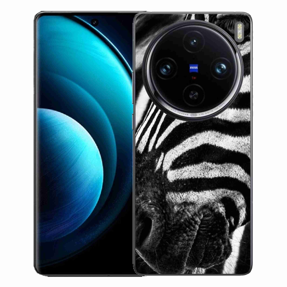 Zselés borítás mmCase a Vivo X100 Pro 5G készülékhez - zebra