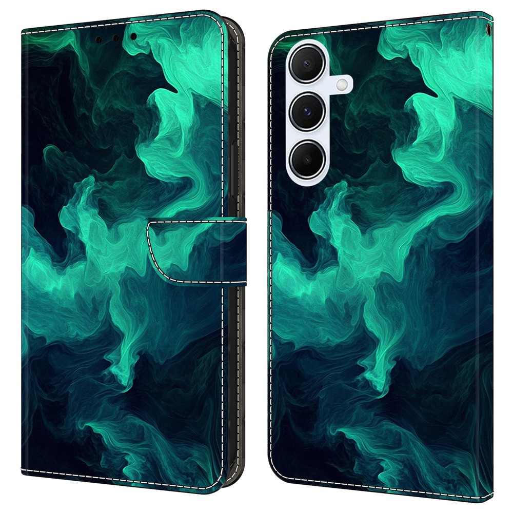 Határozottan könyv tok Samsung Galaxy A17 5G/A26 5G - zöld füst