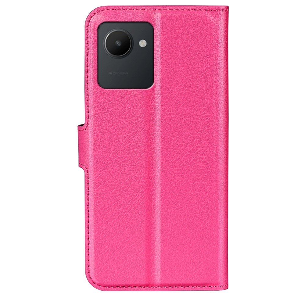 Litchi könyvtáska a Realme C30-hoz - rózsaszínű