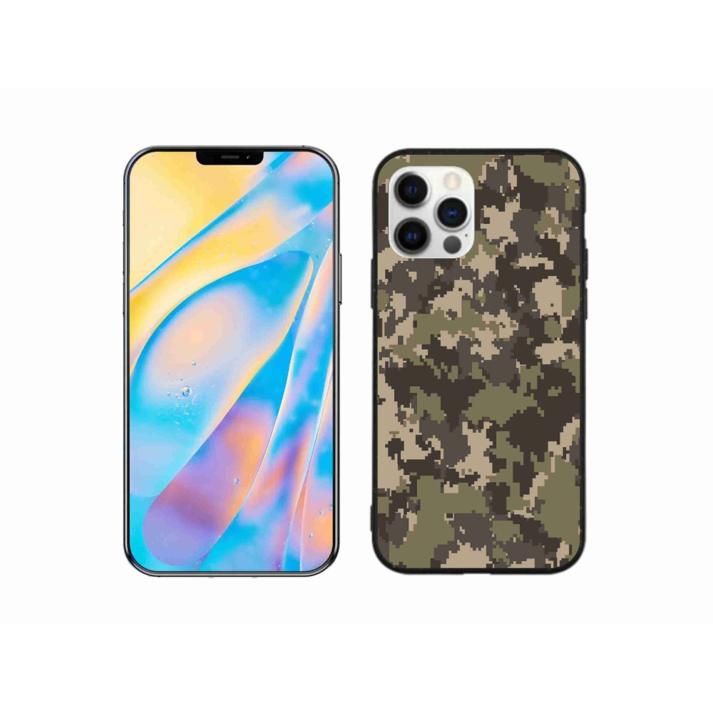 Zselés borítás mmCase iPhone 12 készülékhez - terepszínű minta 12