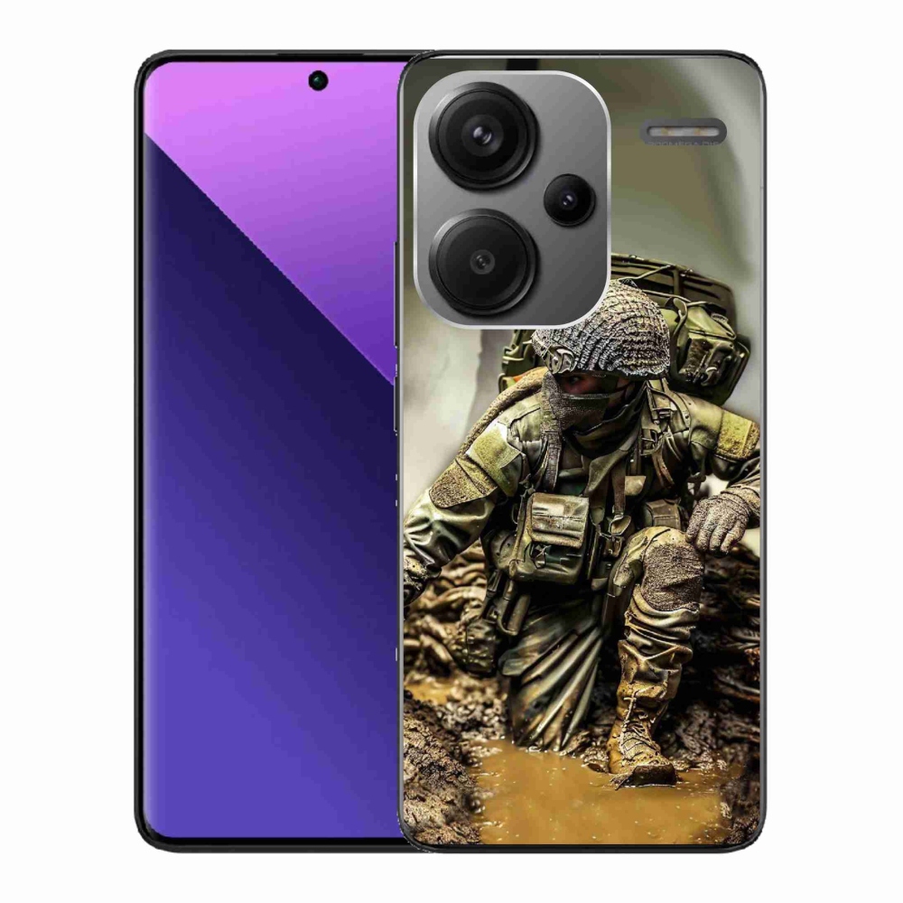 Gél borítás mmCase a Xiaomi Redmi Note 13 Pro+ 5G - katonás