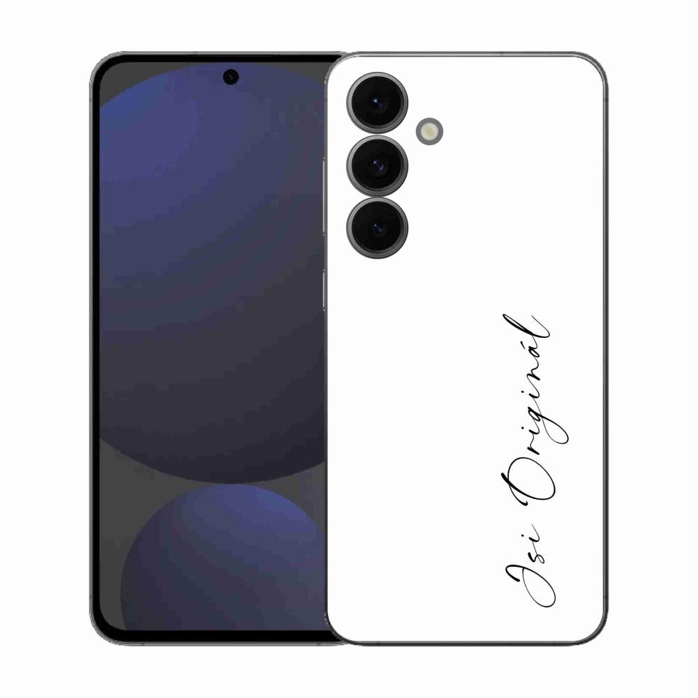 Gél borító mmCase Samsung Galaxy S25 FE - te vagy az eredeti fehér háttér