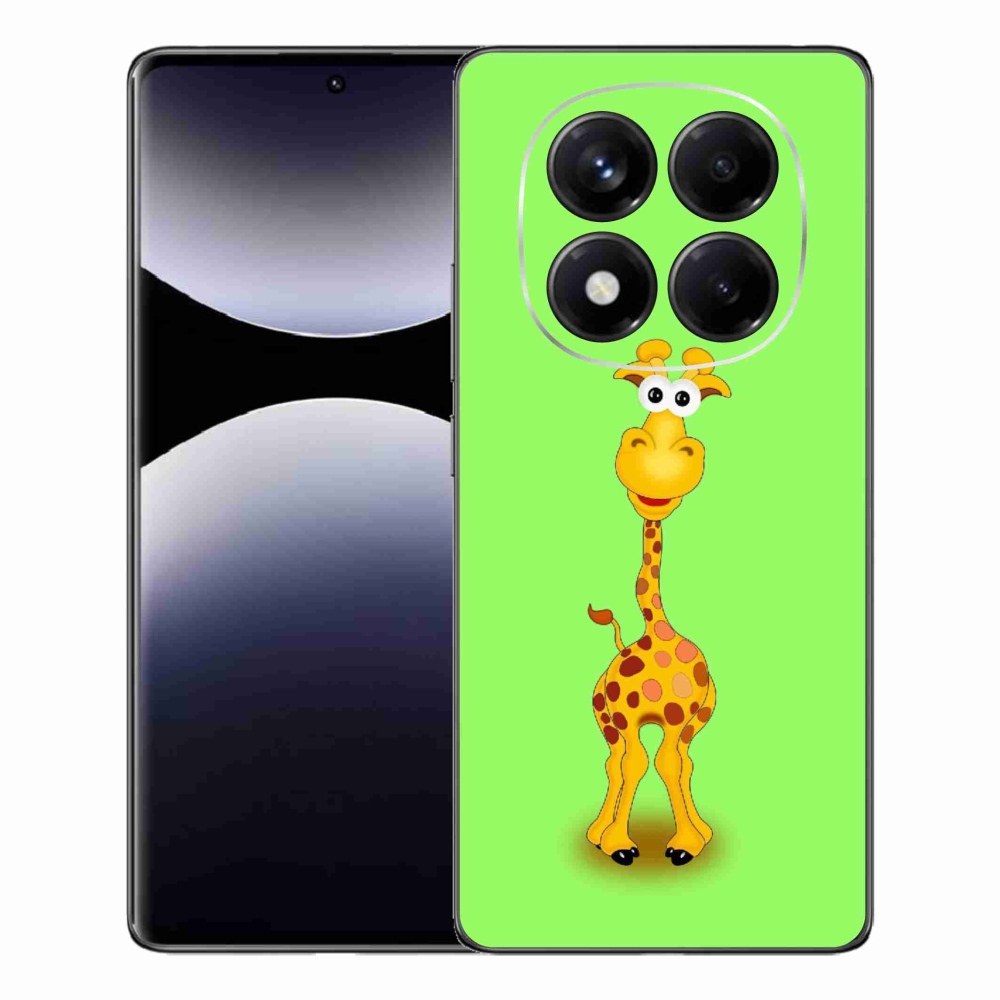 Gél borítás mmCase a Xiaomi Redmi Note 14 Pro számára - rajzfilm zsiráf