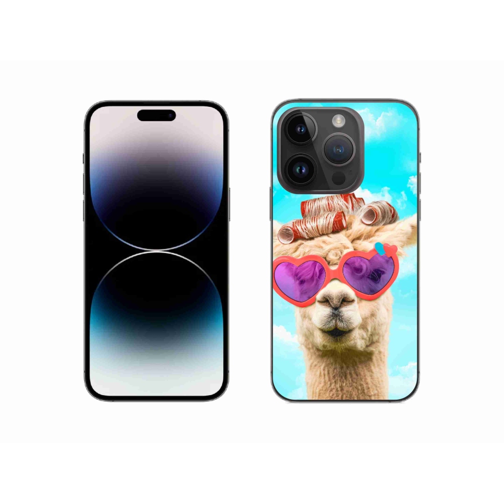 Zselés borítás mmCase iPhone 14 Pro készülékhez - szemüveges láma