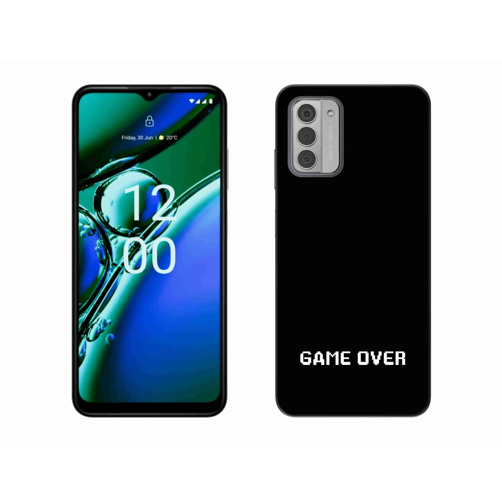 Zselés borítás mmCase a Nokia G42 készülékhez - játék fekete háttérrel