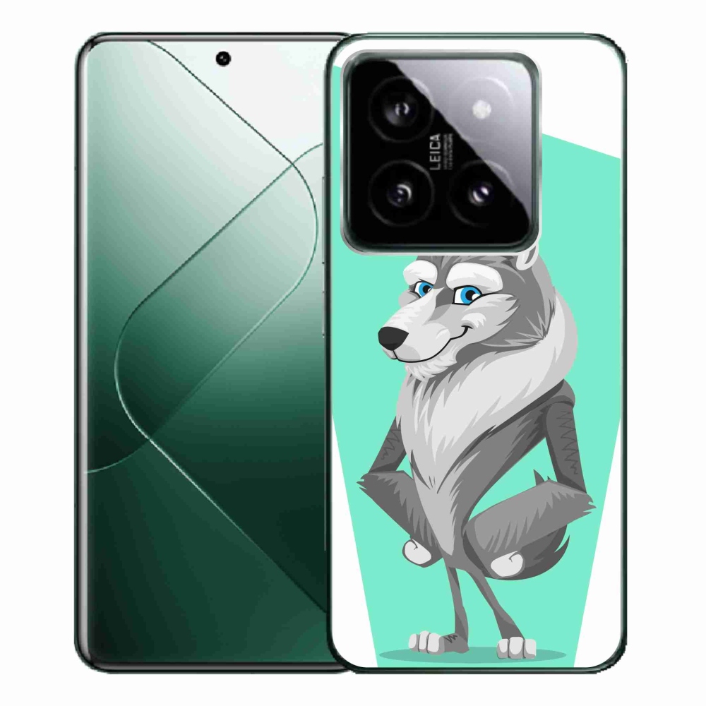 Gél borítás mmCase a Xiaomi 14 Pro-hoz - rajzfilm farkas