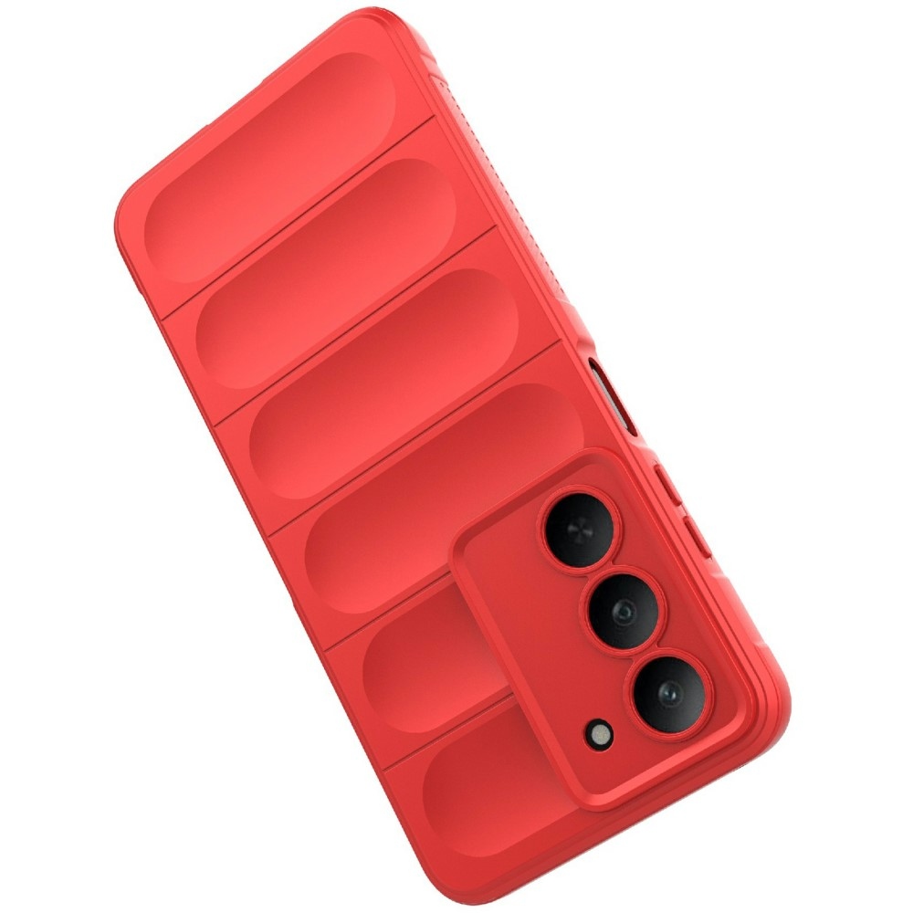 Rugg tartós zselés tok a Realme 14x 5G készülékhez - piros