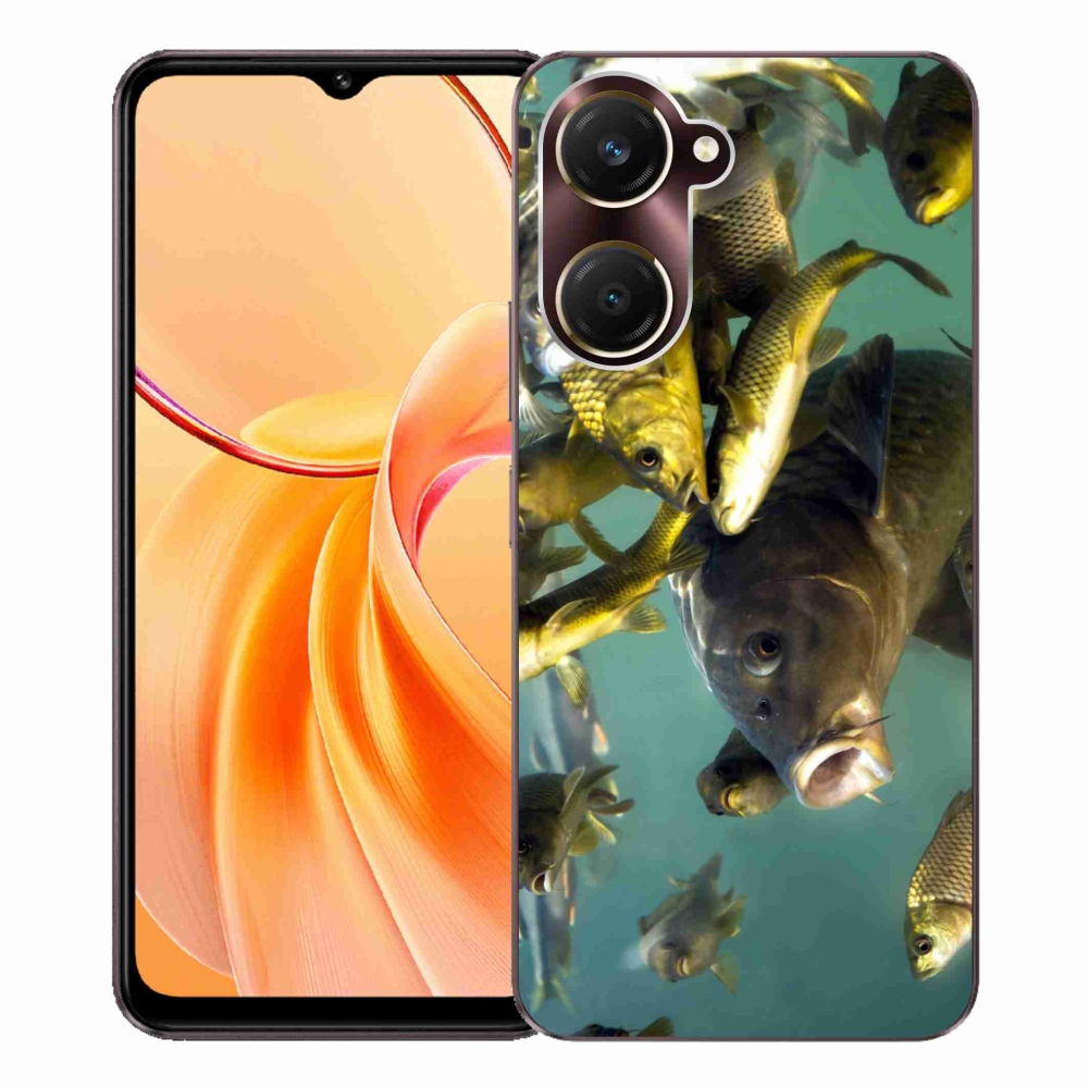 Zselés borítás mmCase a Vivo Y28s 5G-hez - halak iskolája
