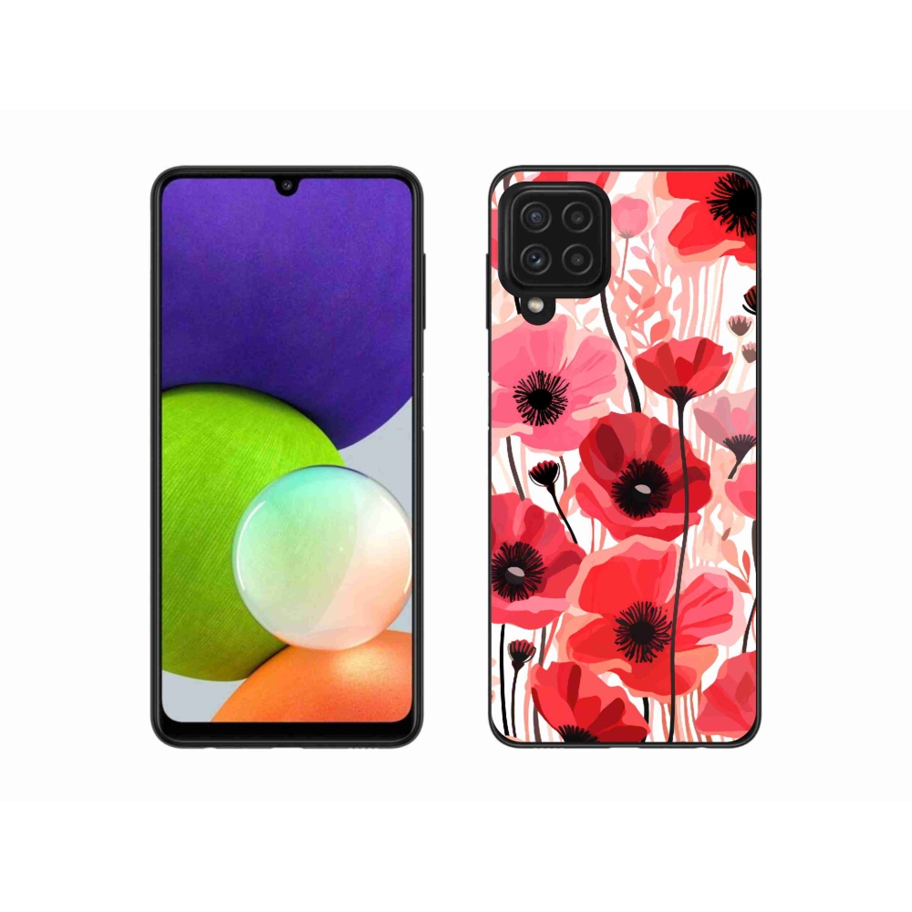 Gél védőhuzat mmCase Samsung Galaxy A22 4G - mákos 1