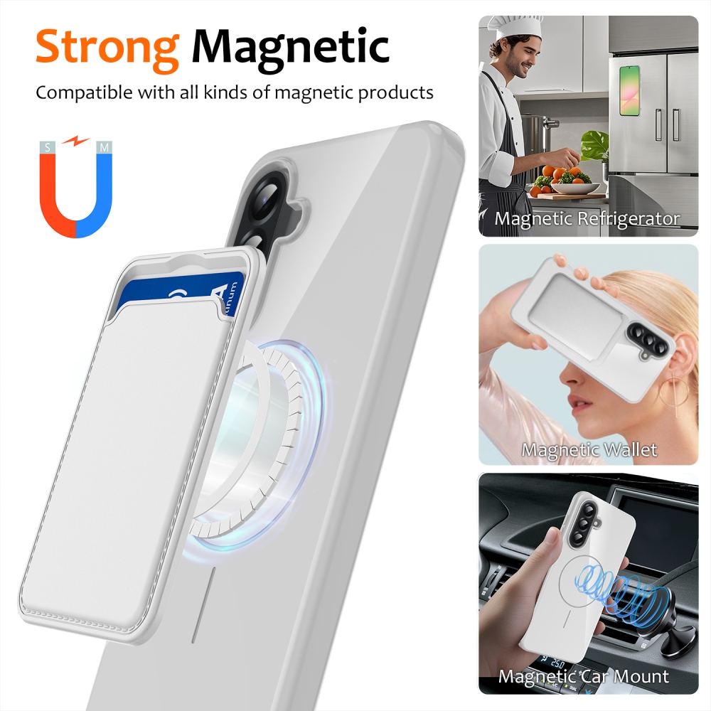 MagSafe zselés tok Samsung Galaxy A17 5G készülékhez - fehér