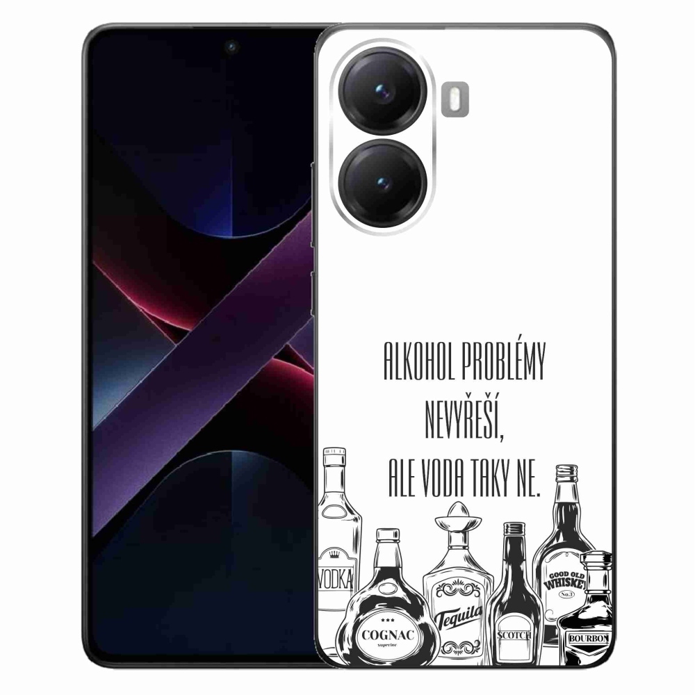 Gél borító mmCase a Xiaomi Poco X7 Pro 5G számára - vicces szöveg fehér háttérrel
