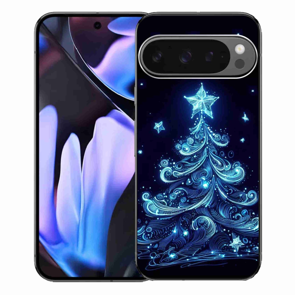 Gél borítás mmCase a Google Pixel 9 Pro XL-hez - neon karácsonyfa 4