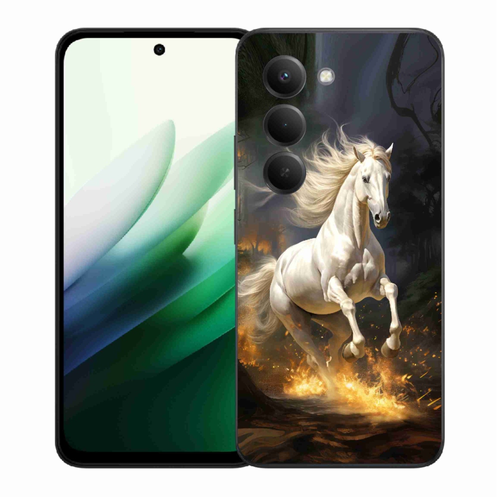 Gél borítás mmCase a Xiaomi Redmi 15 5G-hez - fehér ló 2