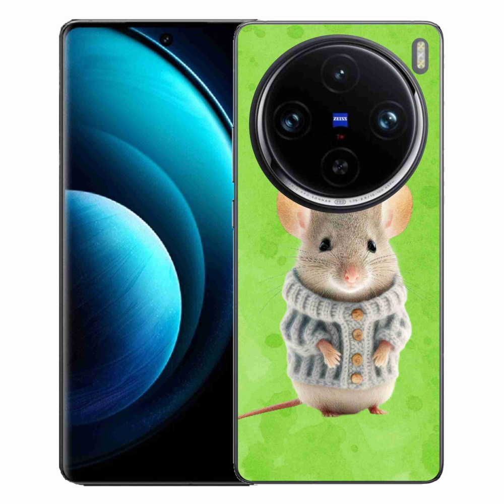 Zselés borítás mmCase a Vivo X100 Pro 5G készülékhez - egér pulóverben