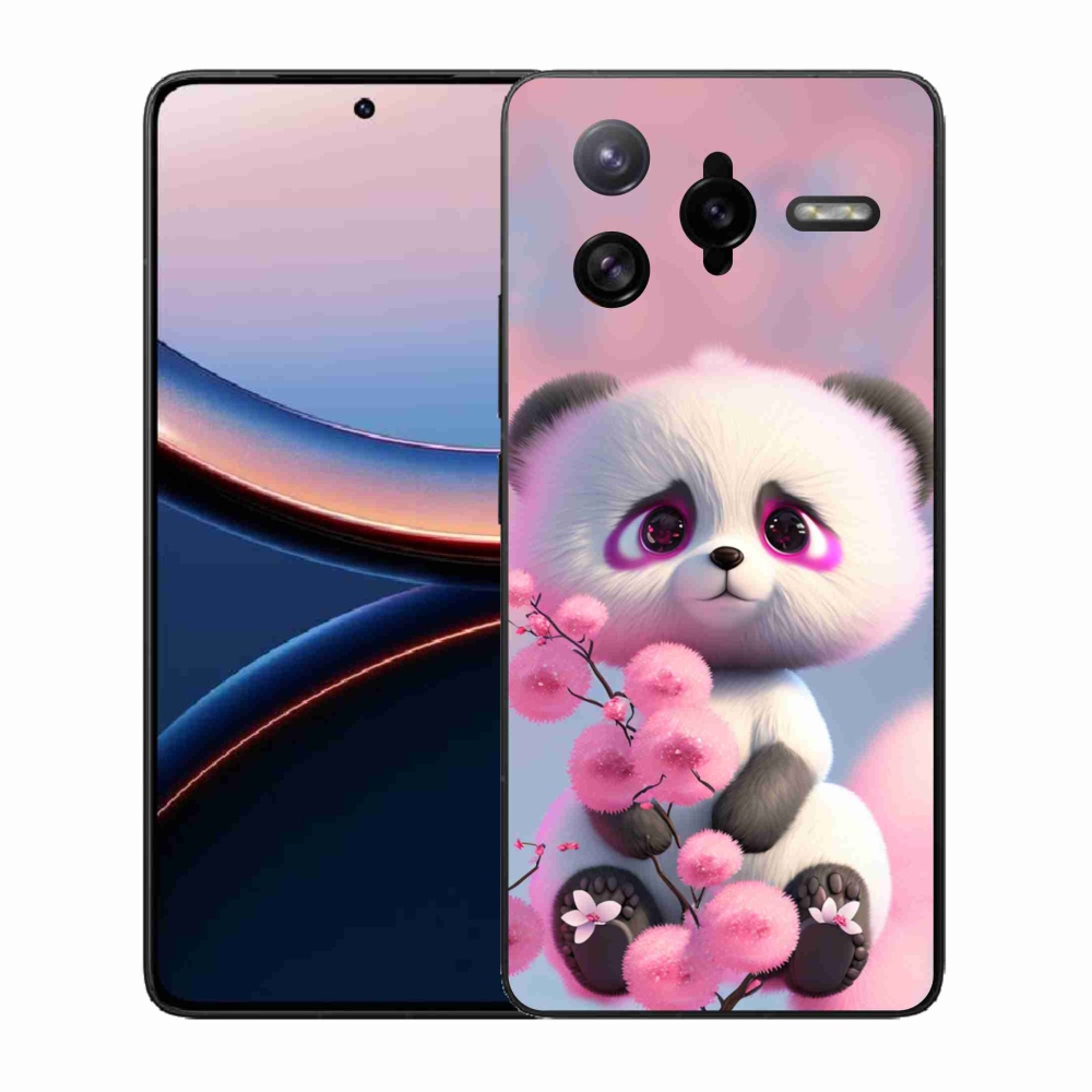 Gél borítás mmCase a Xiaomi Poco F7 Ultra számára - aranyos panda 1