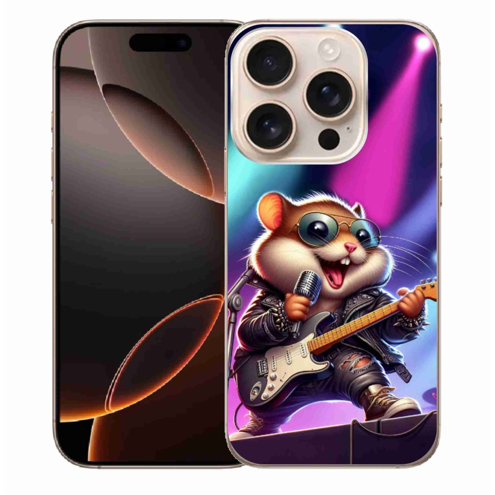 Zselés borítás mmCase iPhone 16 Pro Max készülékhez - hörcsög hintalóval