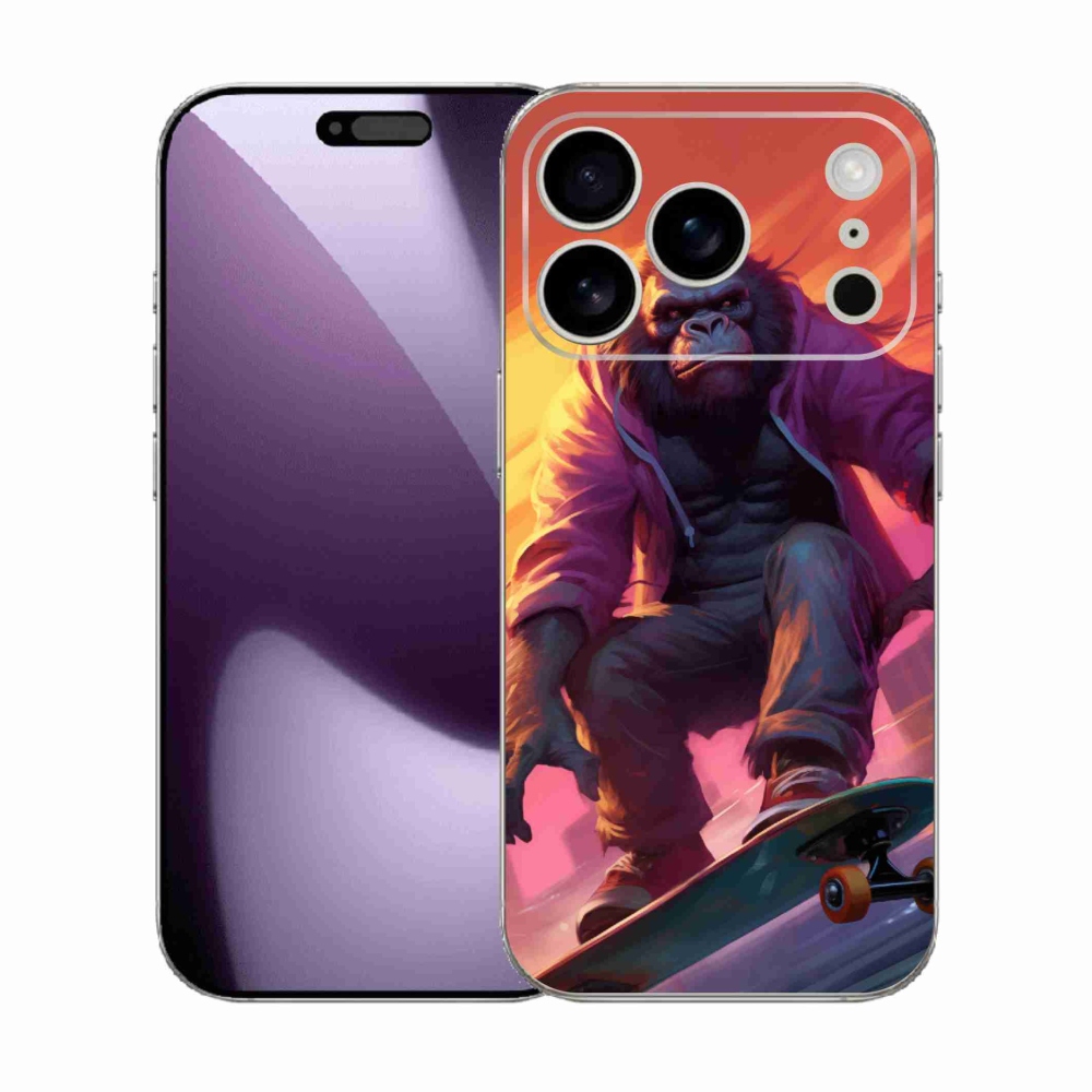 Zselés borítás mmCase iPhone 17 Pro készülékhez - gorilla gördeszkán