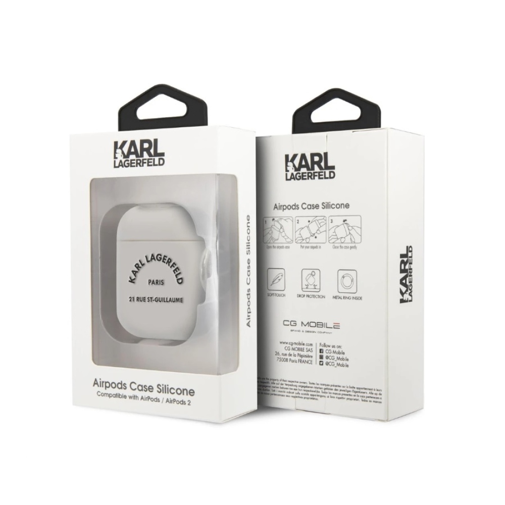 Karl Lagerfeld Rue St Guillaume Airpods tok 1/2 fehér