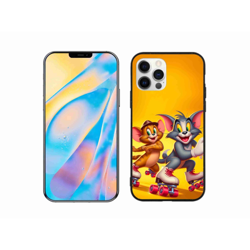 Zselés borítás mmCase iPhone 12 Pro készülékhez - tom a jerry