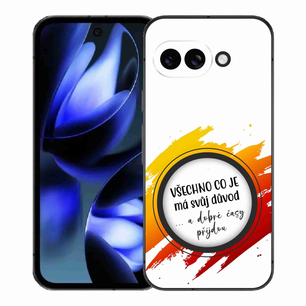 Gél borítás mmCase a Google Pixel 9a - Idézet 3 fehér háttérrel