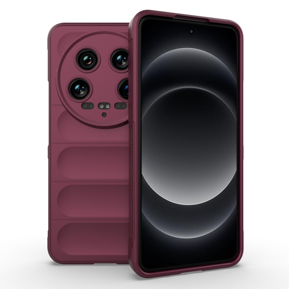 Rugg tartós zselés tok Xiaomi 14 Ultra - bordó színben