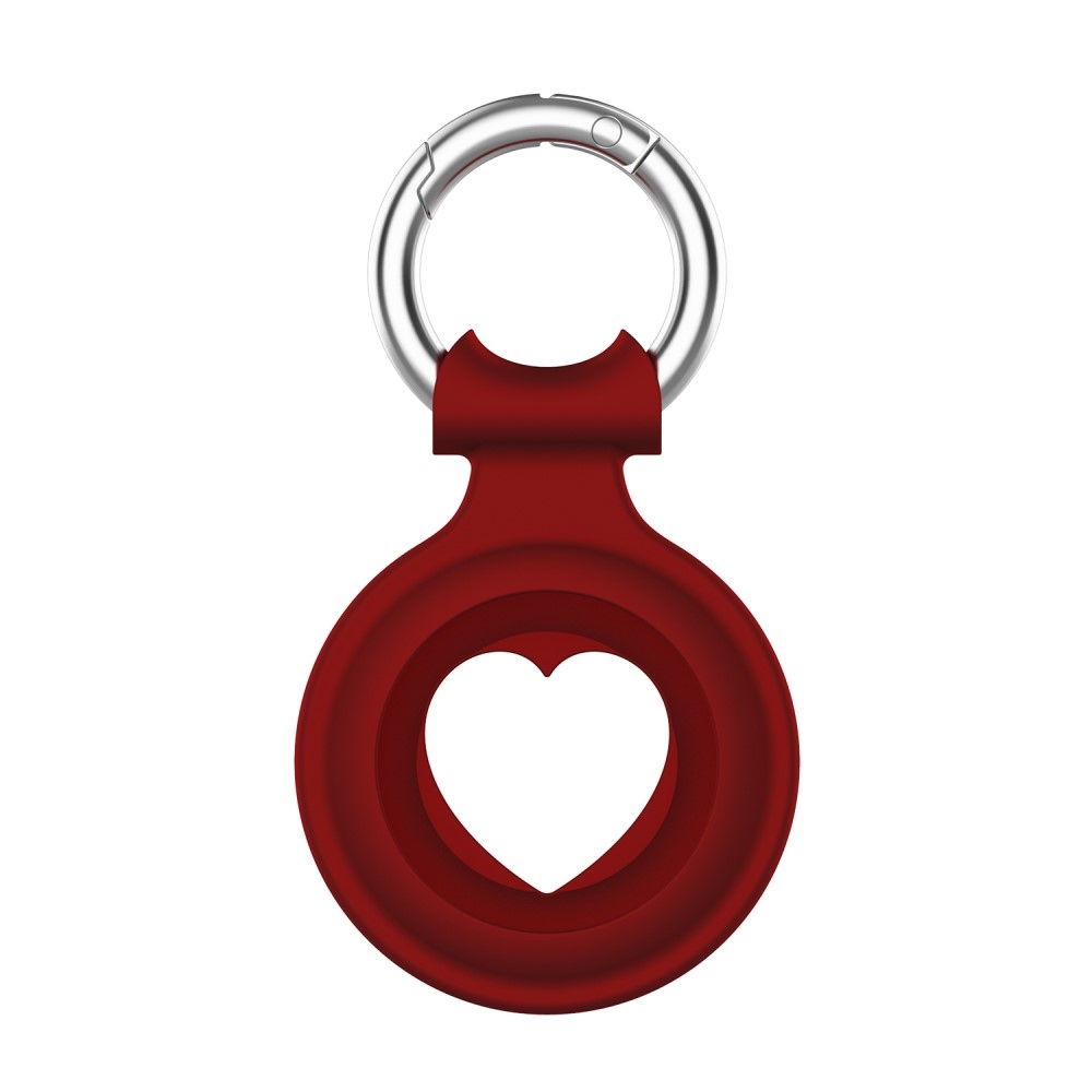 Love szilikon tok az Apple AirTaghez - piros