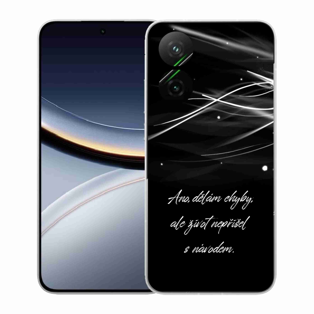 Gél borítás mmCase a Xiaomi Poco F7 5G számára - idézem fekete háttér