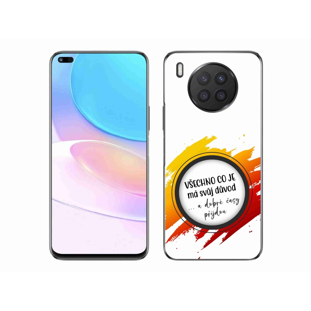 Gél borító mmCase a Huawei Nova 8i - idézet 3 fehér háttérrel