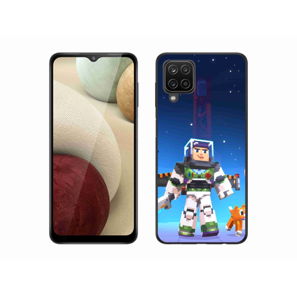 Gél borítás mmCase Samsung Galaxy A12 készülékhez - minecraft 2