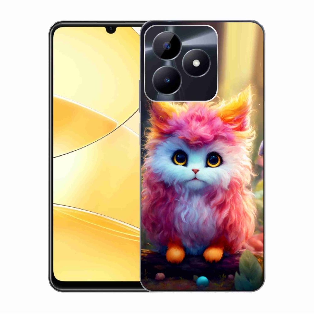 Gél borító mmCase a Realme C51/C53 készülékhez - aranyos cica 5